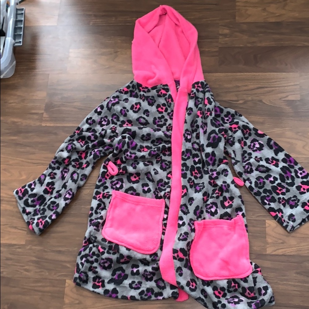 Joe boxer multicolored cheetah-print robe